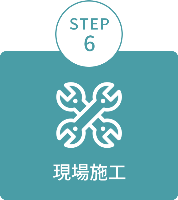 画像：STEP6　現場施工